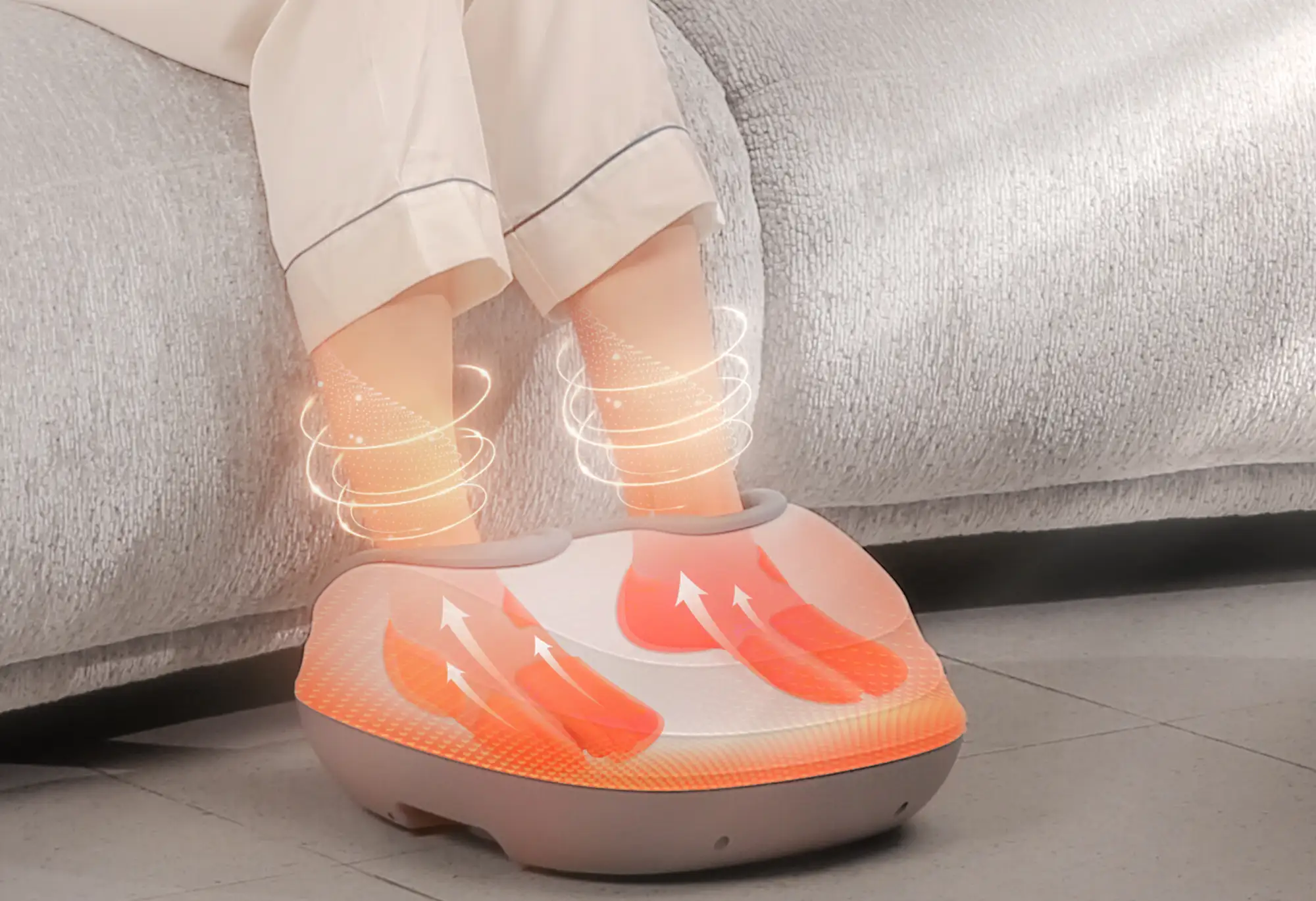 Designing foot massage machines, crafted for shiatsu relief and relaxation.